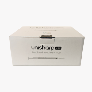 Unisharp 1ml 29g Fixed Needle Syringe 0.5 inch front